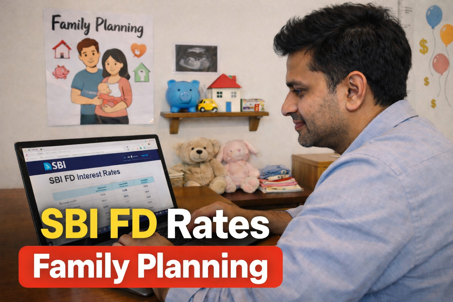 SBI FD interest rate 2026 checking online by salaried person in India