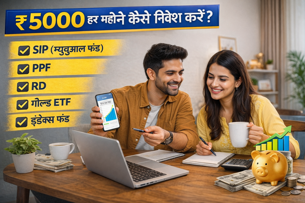 How to invest 5000 rupees per month in India – स्टेप बाय स्टेप गाइड