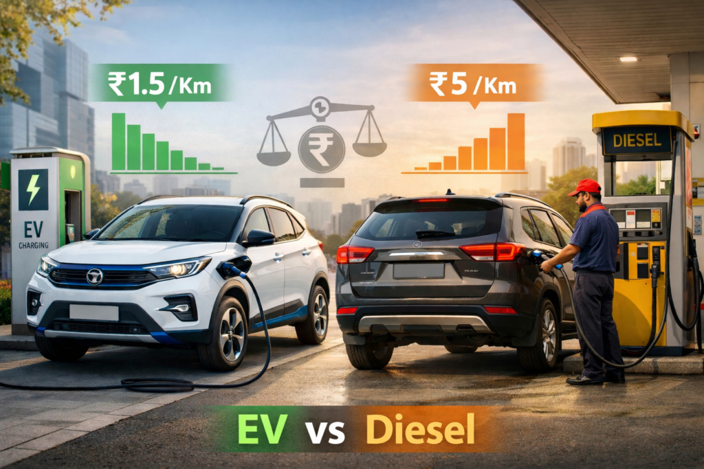 EV vs Diesel Car Comparison: खर्च, मेंटेनेंस और बचत