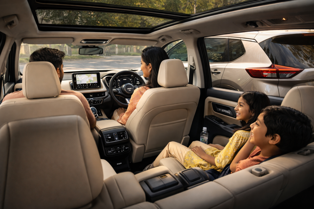 X-Trail का cabin इसे खास बनाता है।